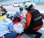 지진 유해화학물질 누출 재난대응 범정부 합동훈련 실시