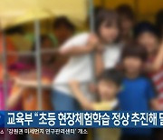 교육부 “초등 현장체험학습 정상 추진해 달라”