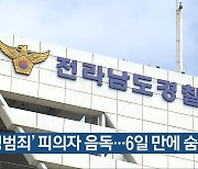 ‘성범죄’ 피의자 음독…6일 만에 숨져