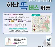 부르면 오는 버스 ‘똑버스’…경기 하남 감일·위례도 운행