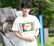 [MD포토] 김재중 '14년 만에 지상파, 어색하네'