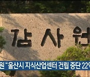 감사원 “울산시 지식산업센터 건립 중단 22억 손실”