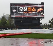 프로야구 잠실·수원·대전·광주 경기 비로 취소(종합)