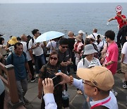 용두암 찾은 중국 단체관광객