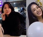 송혜교, 엄정화 생일에 스윗한 꽃 선물‥12살차 뛰어넘은 우정