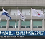 “강원 초등학생 수 감소…내년 4개 초등학교 분교장 폐교”