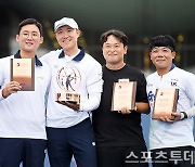 [ST포토] 김종호-최용희-강동현-윤영준 '컴파운드 남자부 영광의 수상자들'