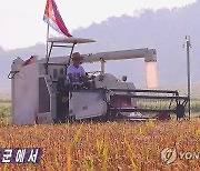 북한 평안북도 곽산군, 올해 첫 추수