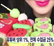 유튜버 상위 1%, 전체 수입금 25% 가져가