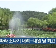 울산 곳에 따라 소나기 내려…내일 낮 최고 28도