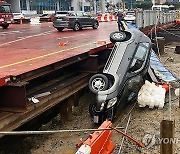 광주 지하철공사장 인근 잇단 차량·보행자 사고