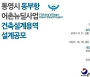 어촌어항공단, 통영 동부항 뉴딜사업 건축설계 공모