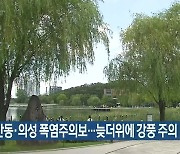 대구·안동·의성 폭염주의보…늦더위에 강풍 주의