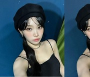 르세라핌 김채원, 베레모 쓰고 '인형'같은 미모 발산