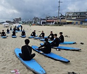 속초해양경찰서, ‘서프보드 구조훈련’ 실시