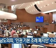 충남도의회, ‘인권 기본 조례 폐지안’ 수리