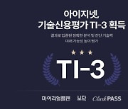 아이지넷, 기술신용평가 `TI-3`등급 획득