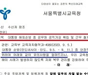 땡전뉴스 연상시키는 '대통령 해외순방' 공문