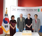 한국-아일랜드 수교 40주년 기념식…참전용사 등 참석