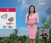 [주말 날씨] 주말, 맑고 큰 일교차…한낮 30도 안팎 늦더위