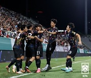 '정상빈 크로스→홍윤상 결승골' 황선홍호 U-23, 키르기스스탄 1-0 제압