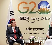 G20 계기 한-인도 정상회담…방산·우주산업·공급망 협력 강화키로