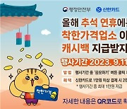 착한가격업소서 신한카드 결제 땐 최대 1만원 캐시백