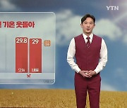 [날씨] 내일도 예년 기온 웃돌아...남부 내륙·제주 산간 소나기