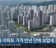 세종 아파트 가격 반년 만에 보합세