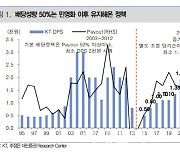 KT, 꾸준한 실적 개선…"배당성향 낮아질 가능성 낮아"-대신