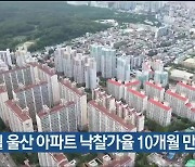 8월 울산 아파트 낙찰가율 10개월 만에 최고