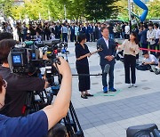 '쌍방울 그룹 대북 송금' 의혹 관련 검찰 재출석하는 이재명 대표