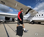 축구대표팀, 사우디 전 앞두고 뉴캐슬 이동