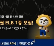 현대차증권, 만기 6개월 세전 연 4.1% ELB 공모