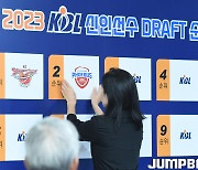 [JB포토] 2023 KBL 신인선수 드래프트 현대모비스 2순위 지명권 획득