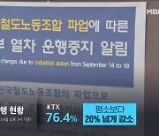 20% 넘게 줄어든 KTX 운행…"열차 취소돼 5시간 기다려야"