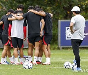 항저우AG 남자축구대표팀 훈련