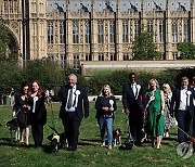 BRITAIN POLITICS WESTMINSTER DOGS