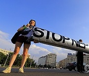 ROMANIA PROTEST FOSSIL FUELS