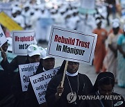 INDIA MANIPUR PROTEST