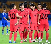 정우영 해트트릭+조영욱 2골…황선홍호, 쿠웨이트 9-0 대파 '3연패 쾌조의 스타트' [현장 리뷰]