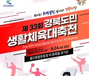 제33회 경북도민생활체육대축전, 오는 22일 울진서 개최