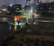 부산 온천천 실종여성 수색작업