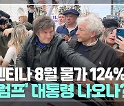 [글로벌+] 아르헨티나 8월 물가 124%↑···'친트럼프' 대통령 나오나?