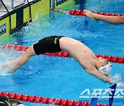 [포토] '배영 100m 동메달' 이주형, '힘찬 스타트'