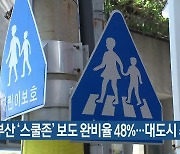 부산 ‘스쿨존’ 보도 완비율 48%…대도시 최저