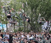 군 문화 체험 행사…멋진 태권도 시범