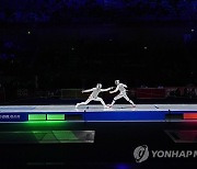 APTOPIX China Asian Games Fencing