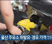 울산 주유소 휘발유·경유 가격 11주 연속 상승