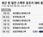 스팩주 과열 현상 끝?… 절반은 공모가 아래